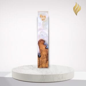 מזוזה דגם מפרץ שייש לבן – מזוזות אש קודש