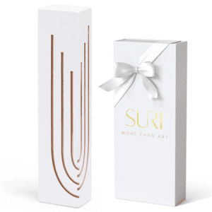 בית מזוזה יוקרתי מבטון טבעי בצבע לבן דגם Glam